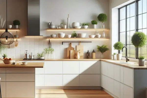 Apartamento pequeno e funcional com decoração minimalista do chão ao teto